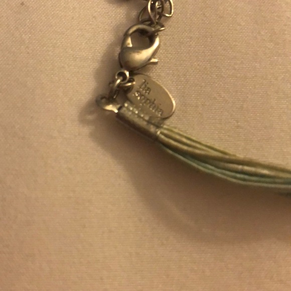 Lia Sophia Versailles Cord Teal Pendant Necklace - Picture 10 of 15